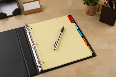 Avery Insertable Dividers, Buff Paper, 5 Multicolor Tabs, 1 Set (81000)